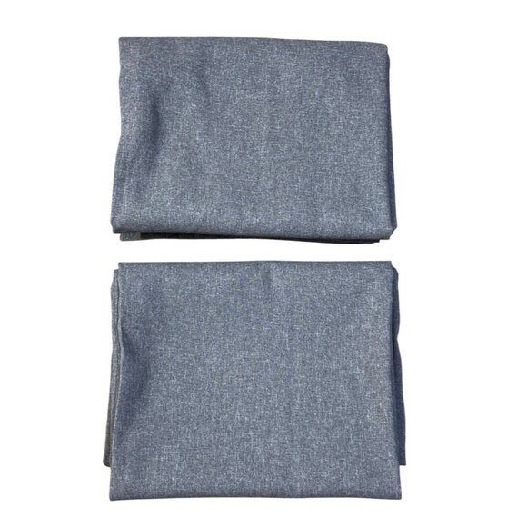 2 Ikea Hannalena Curtain Panels Grey 57" X 98.5" Polyester Drapery Window Coveri - Picture 1 of 7